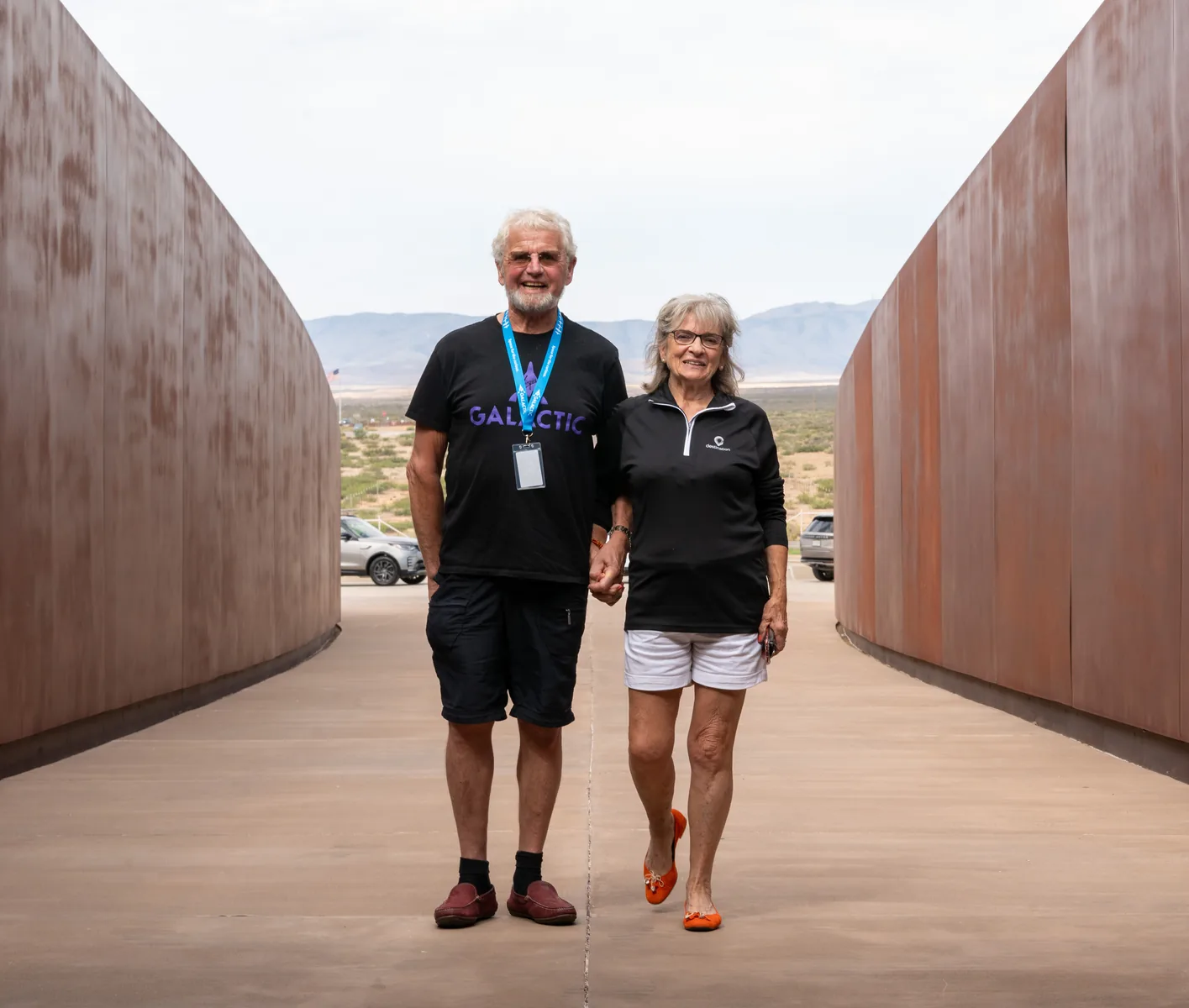 Future astronauts at Spaceport America in New Mexico
