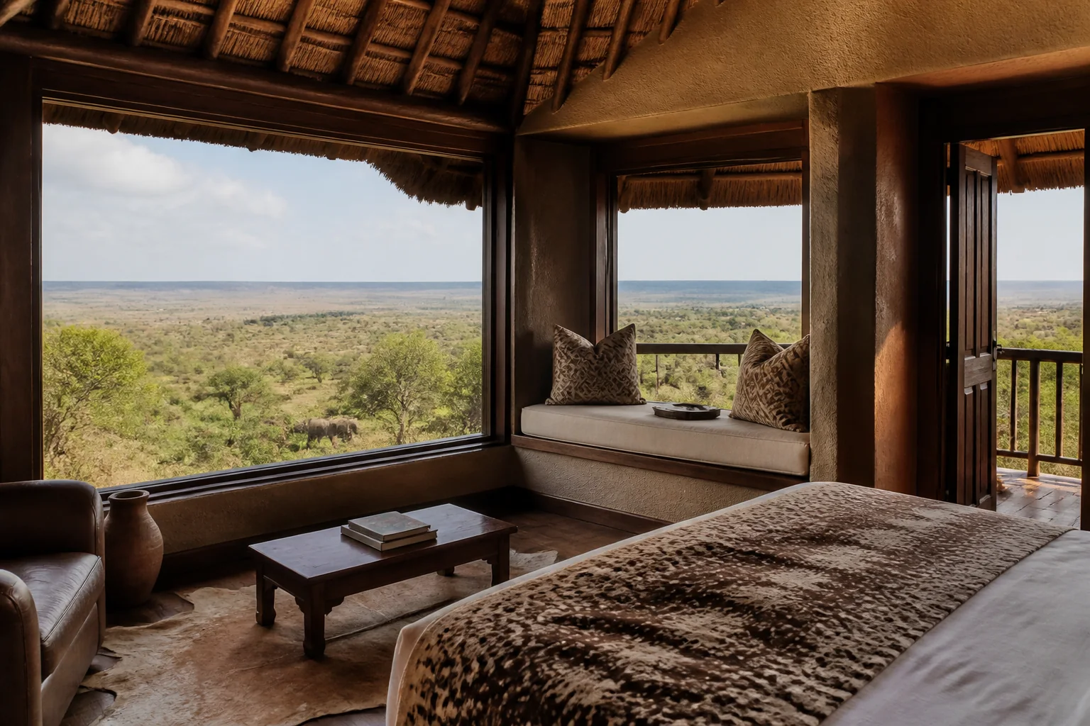 Taita Hills Wildlife Sanctuary 内 Sarova Salt Lick Game Lodge 的真实架高式客房
