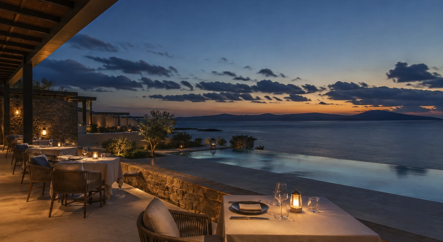 Photorealistic illustration for adults only resorts: signature experience