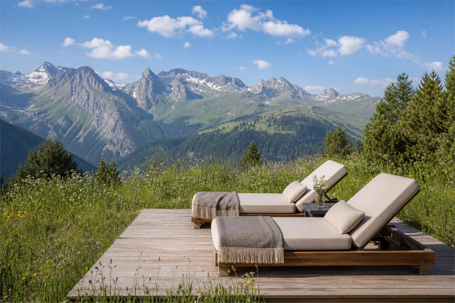 Les Alpes en été sans le stress de la randonnée : des hôtels pour le calme, l'air et la vue - magazine de voyage Impression 1