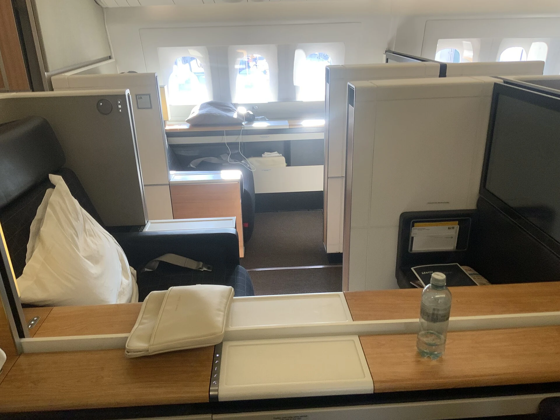 Cabine SWISS First Class à bord d’un Boeing 777-300ER