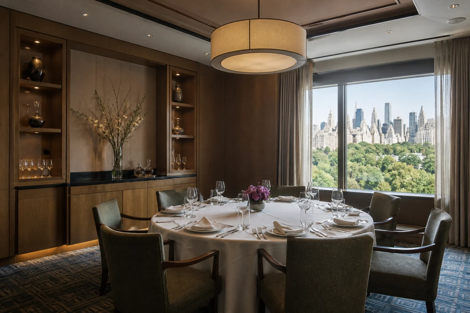 Private dining room of the former Four Seasons Restaurant in New York