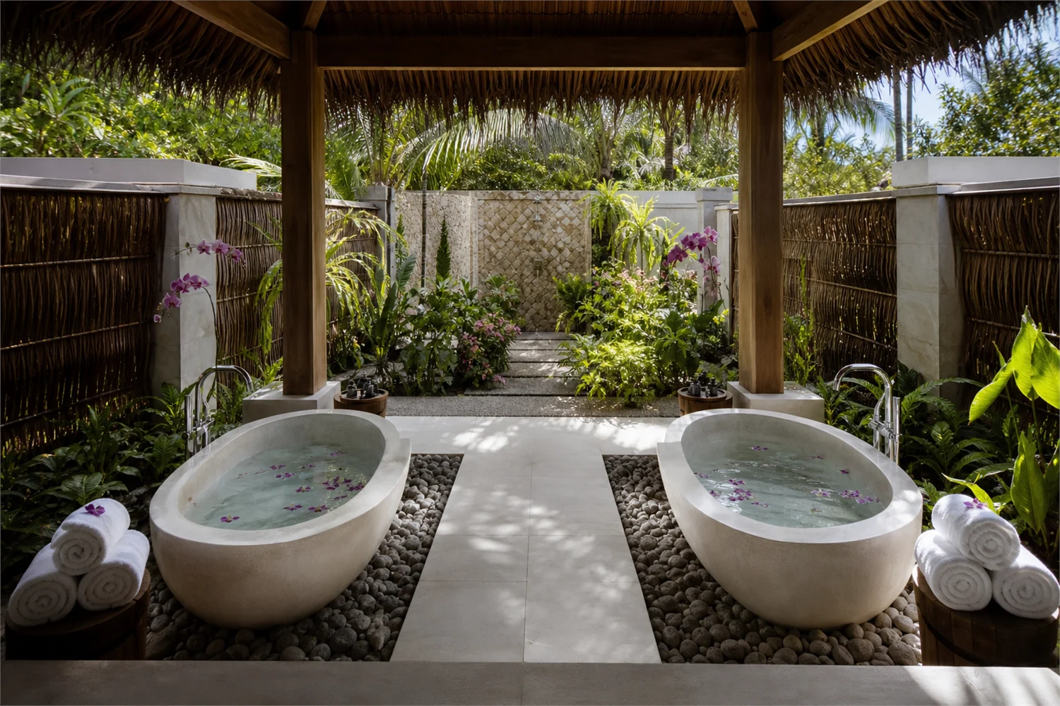 Tranquil spa pavilion for couples in the Maldives