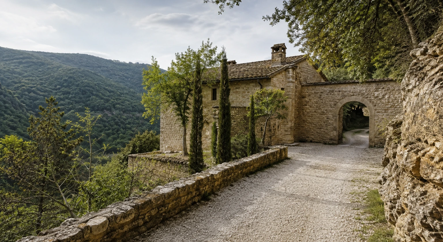 Photorealistic illustration for hidden luxury hotels: setting and arrival