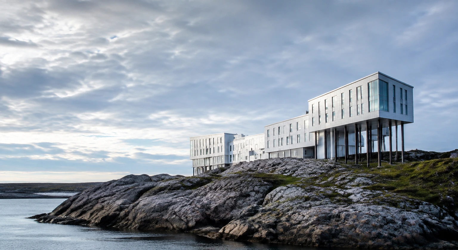 Photorealistic illustration for hidden luxury hotels: accommodation and physical layout