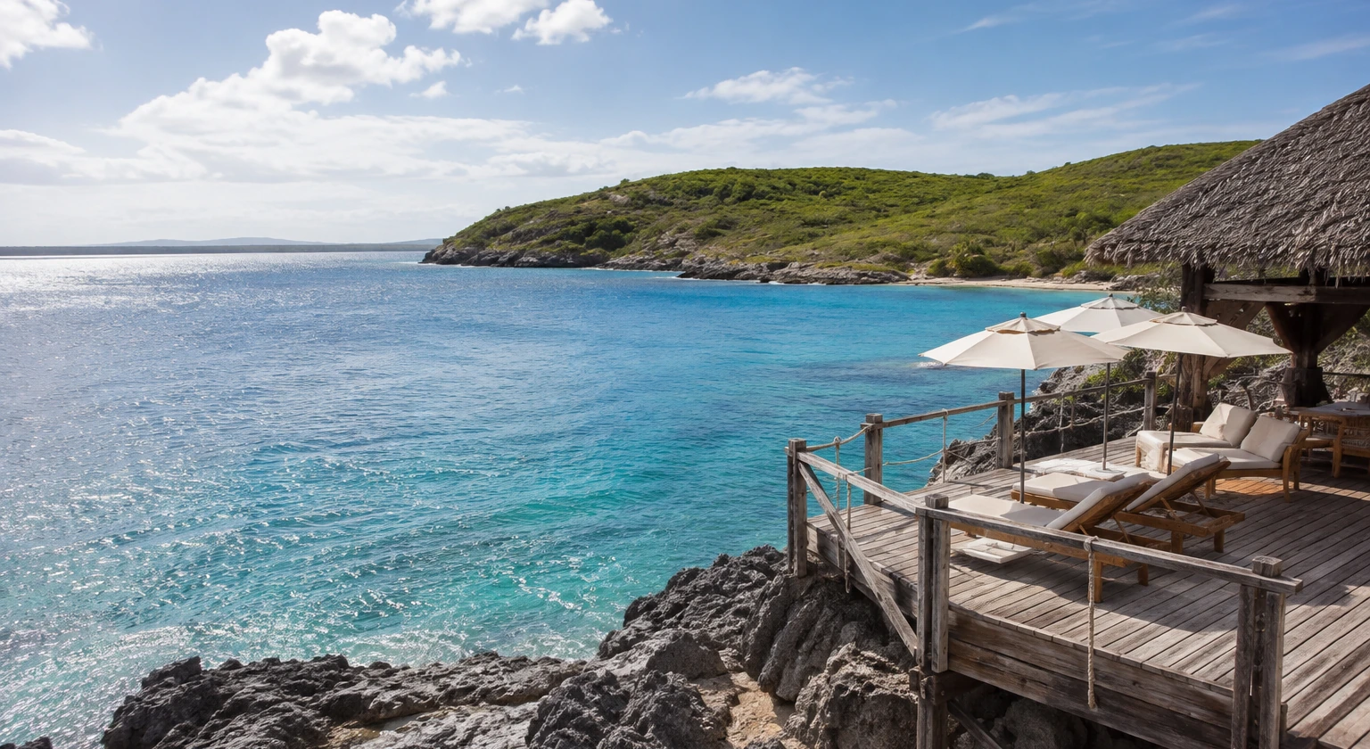 Photorealistic illustration for hidden luxury hotels: signature experience