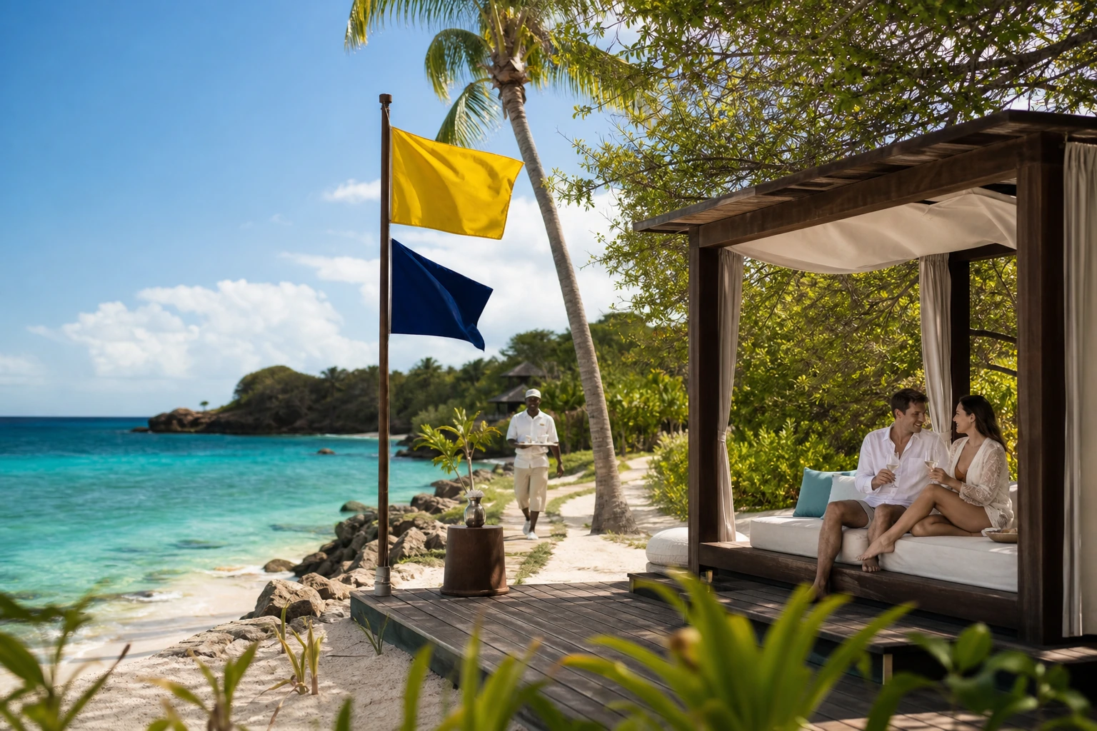 Illustration photoréaliste pour hidden luxury hotels : signature experience
