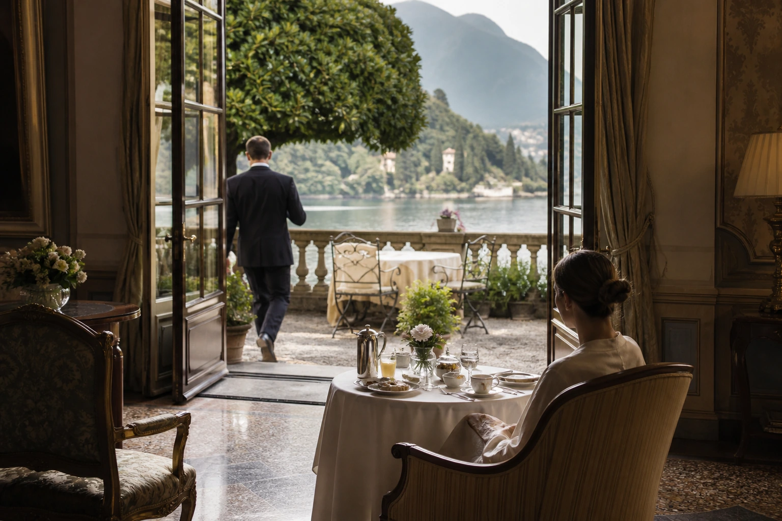 Illustration photoréaliste pour hidden luxury hotels : logistics and service