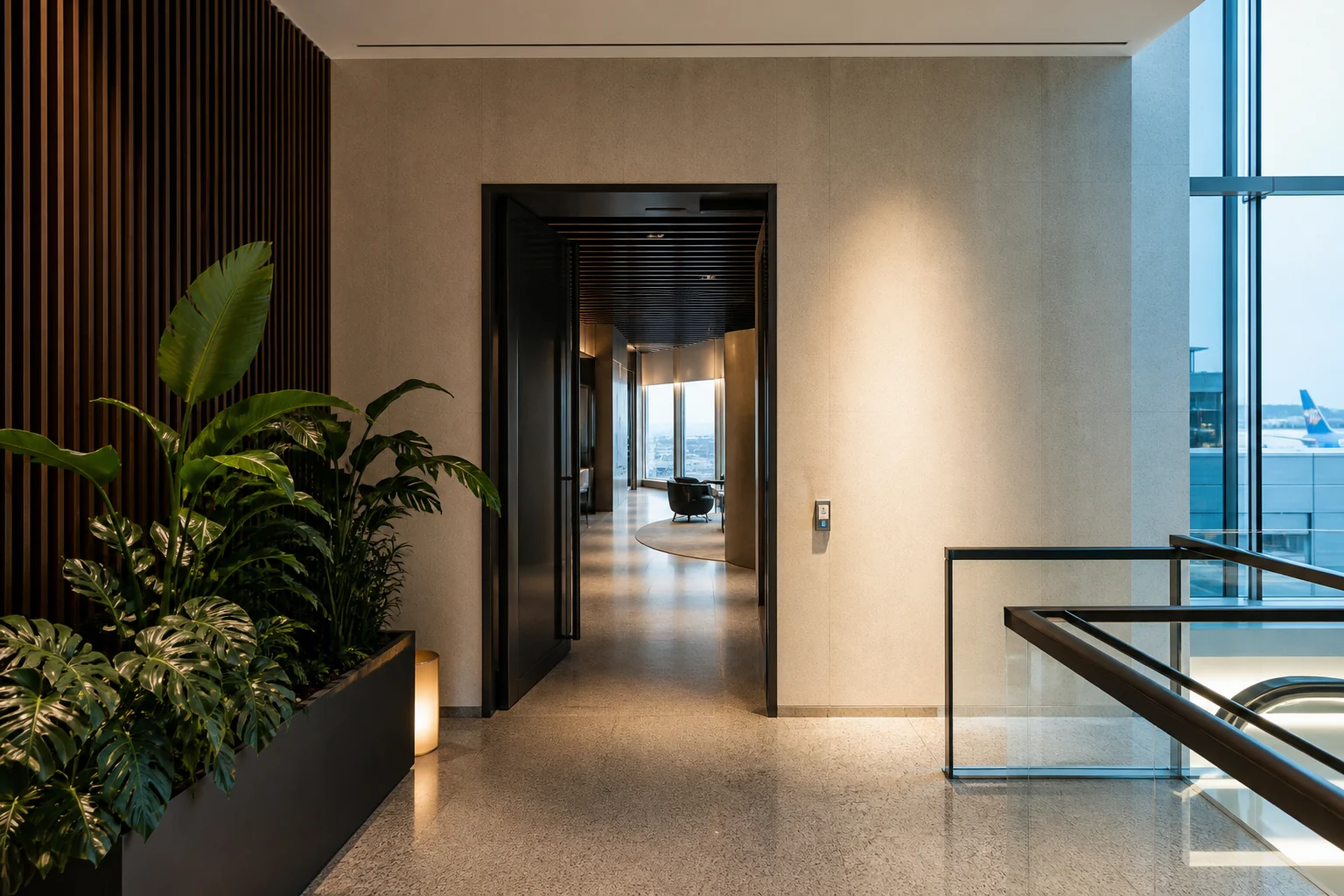 Entrance to Transit Hotel and Dayrooms at Zurich Airport