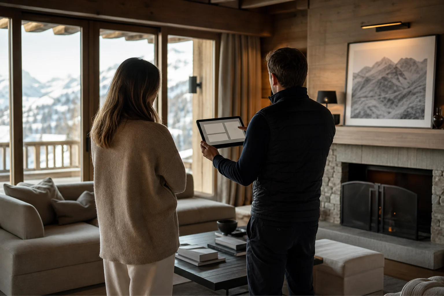 Remise des lieux et contrôle d’état anonymisés dans un chalet