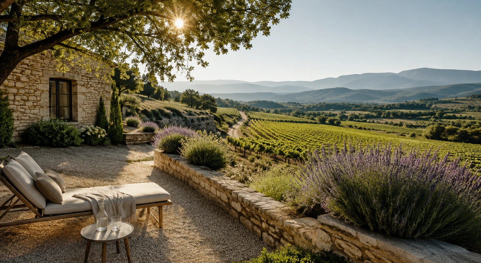 Photorealistic illustration for luxury provence: signature experience
