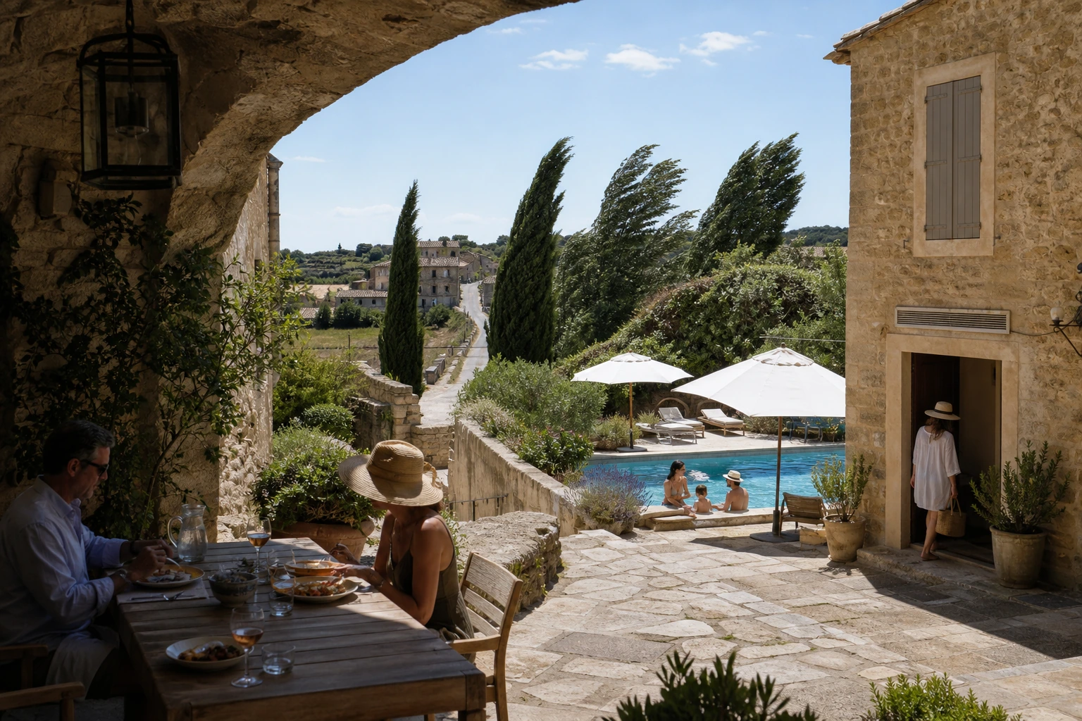 Illustration photoréaliste pour luxury provence : signature experience