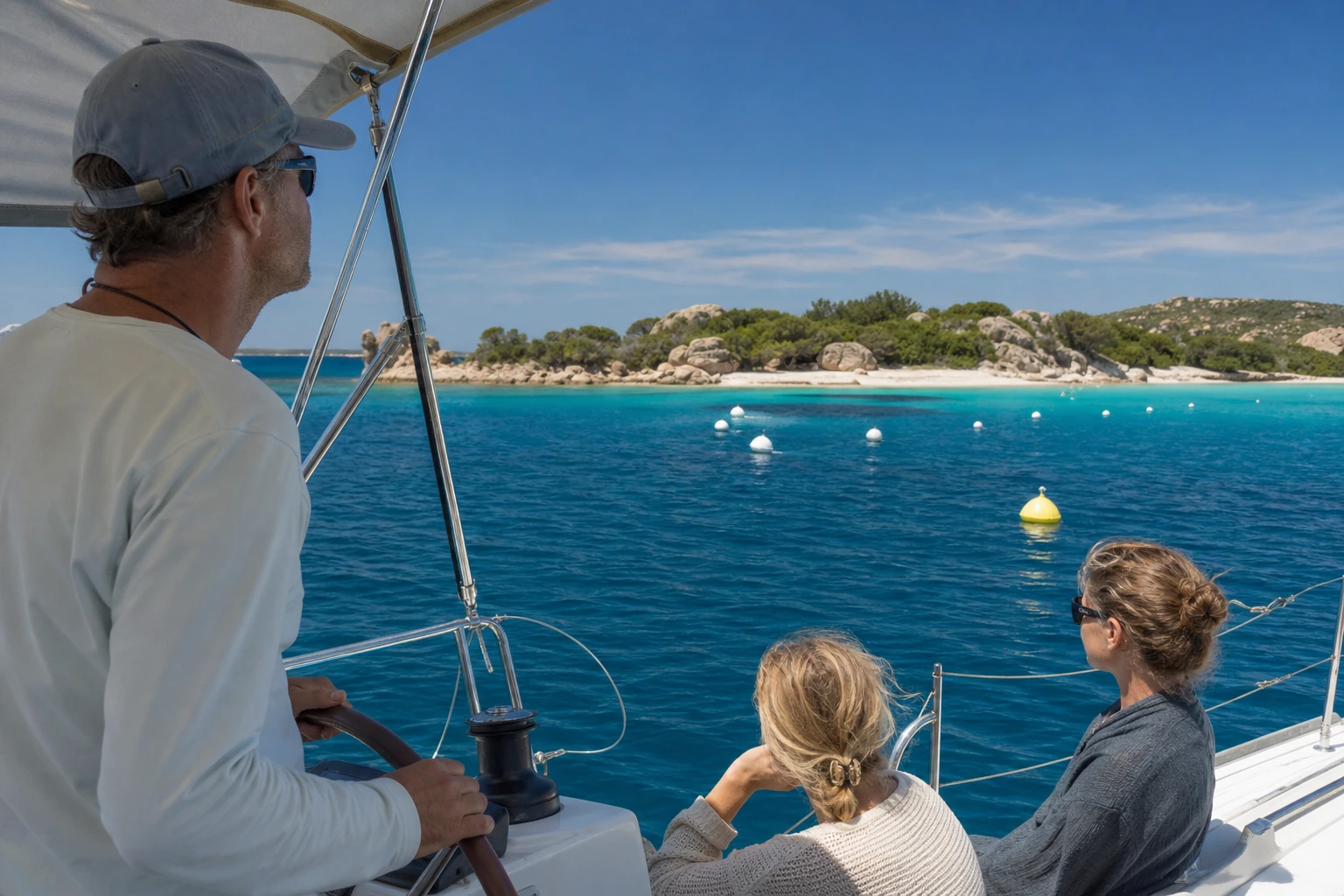Photorealistic illustration for luxury sardinia coasts: accommodation and physical layout