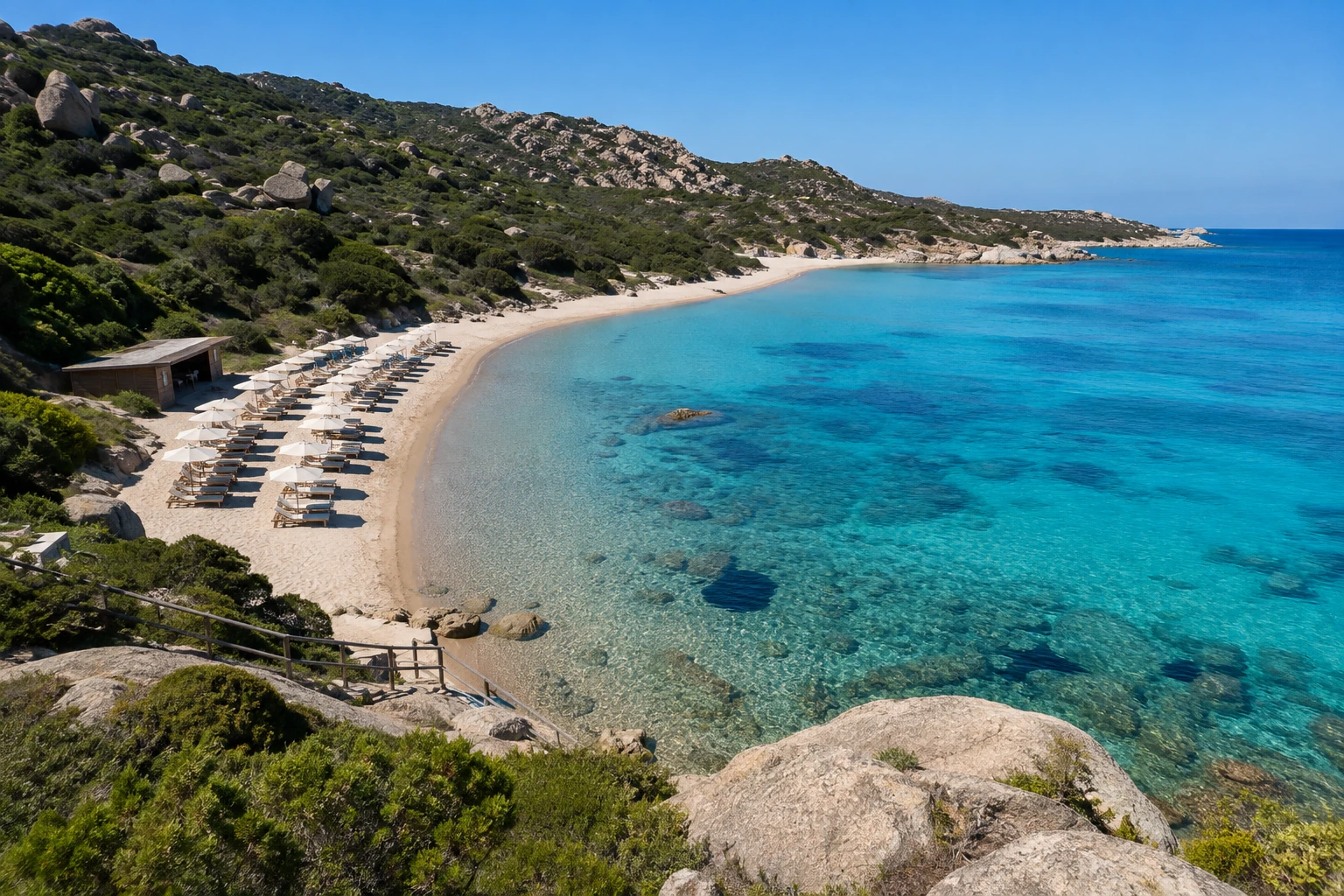 Illustration photoréaliste pour luxury sardinia coasts : reality-check detail