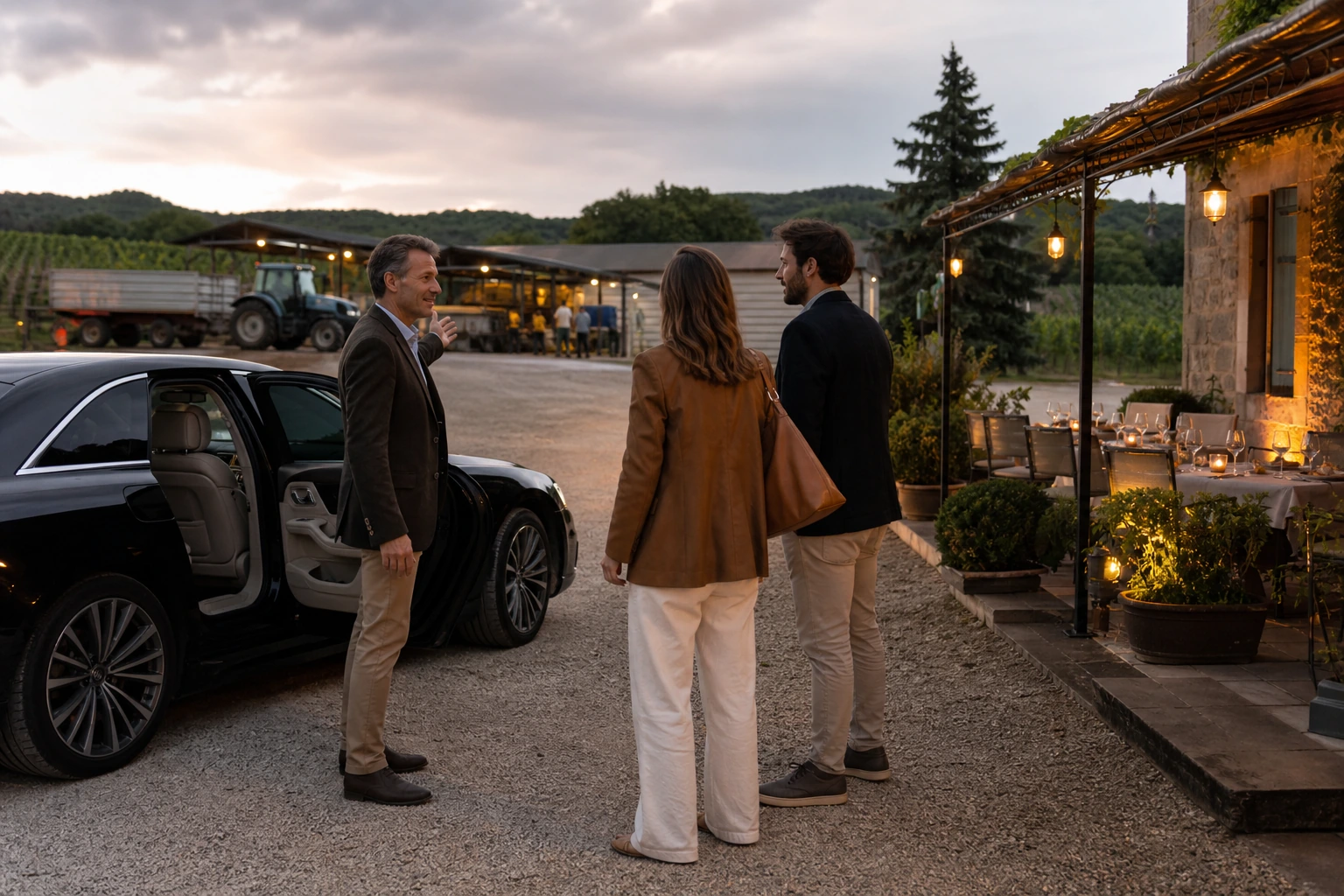 Photorealistic illustration for luxury wine journeys four regions: reality-check detail