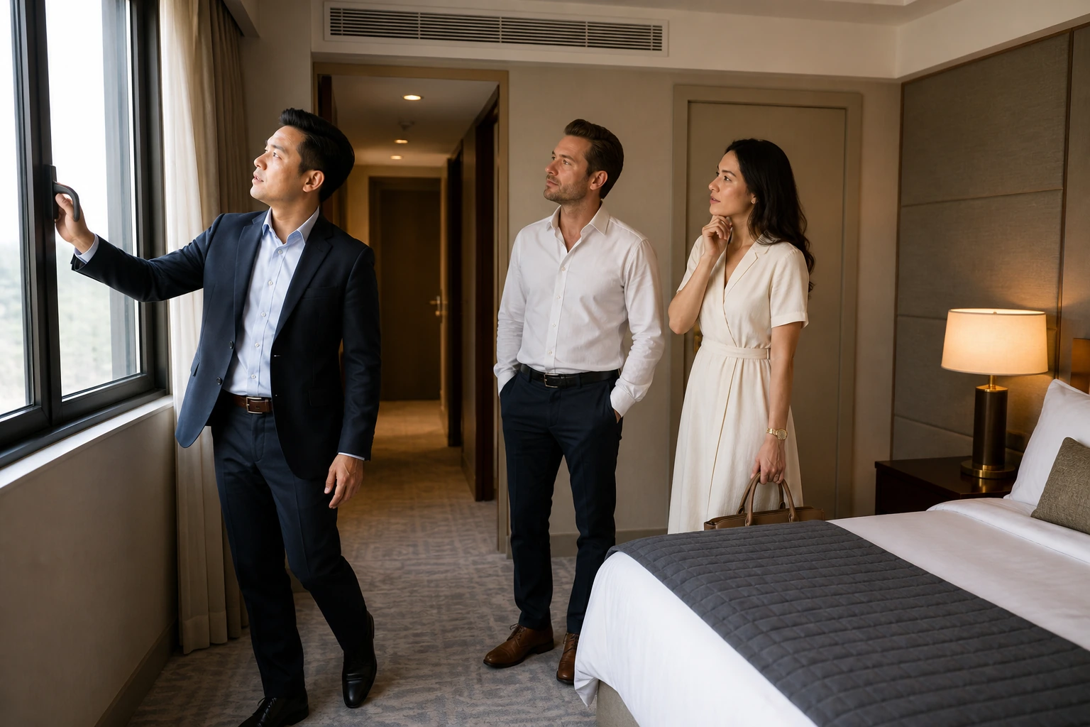 Photorealistic illustration for measuring hotel quiet: reality-check detail