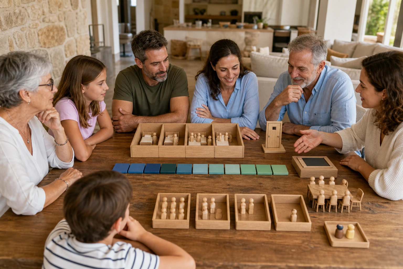 Photorealistic illustration for multigenerational travel: reality-check detail