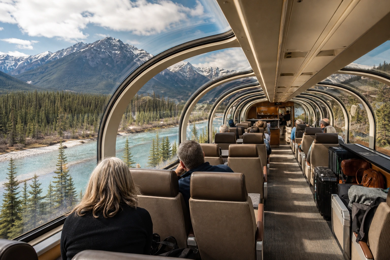Photorealistic illustration for orient express alternatives: accommodation and physical layout