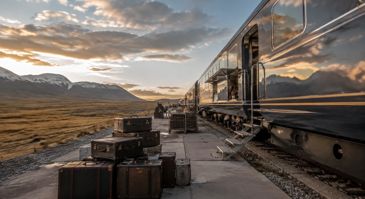 Photorealistic illustration for orient express alternatives: logistics and service