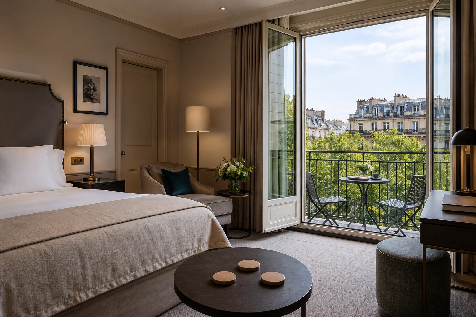 Illustration photoréaliste pour paris palace shopping culture : accommodation and physical layout