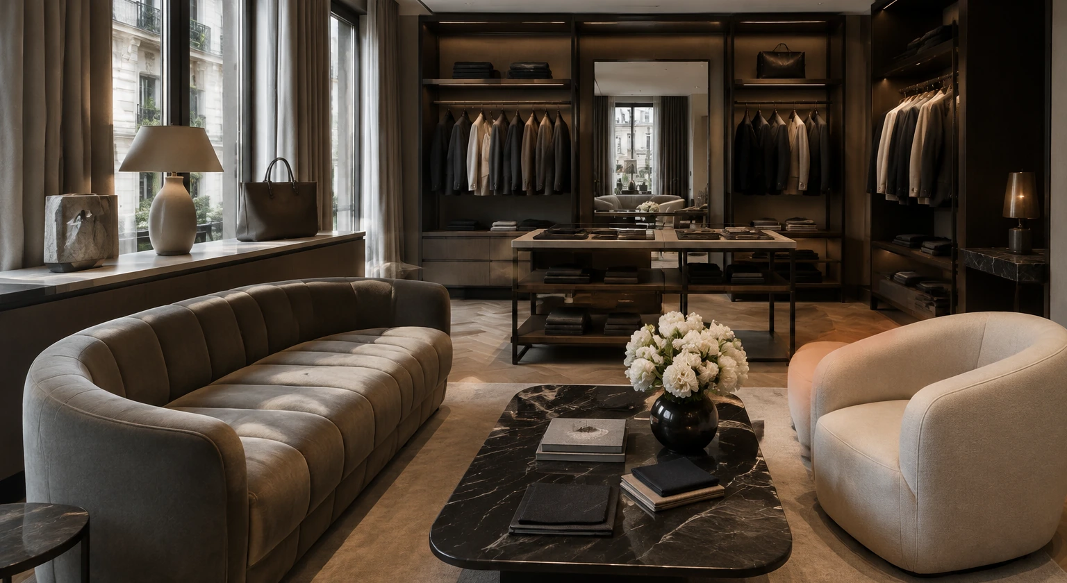 Photorealistic illustration for personal shopping appointment: signature experience
