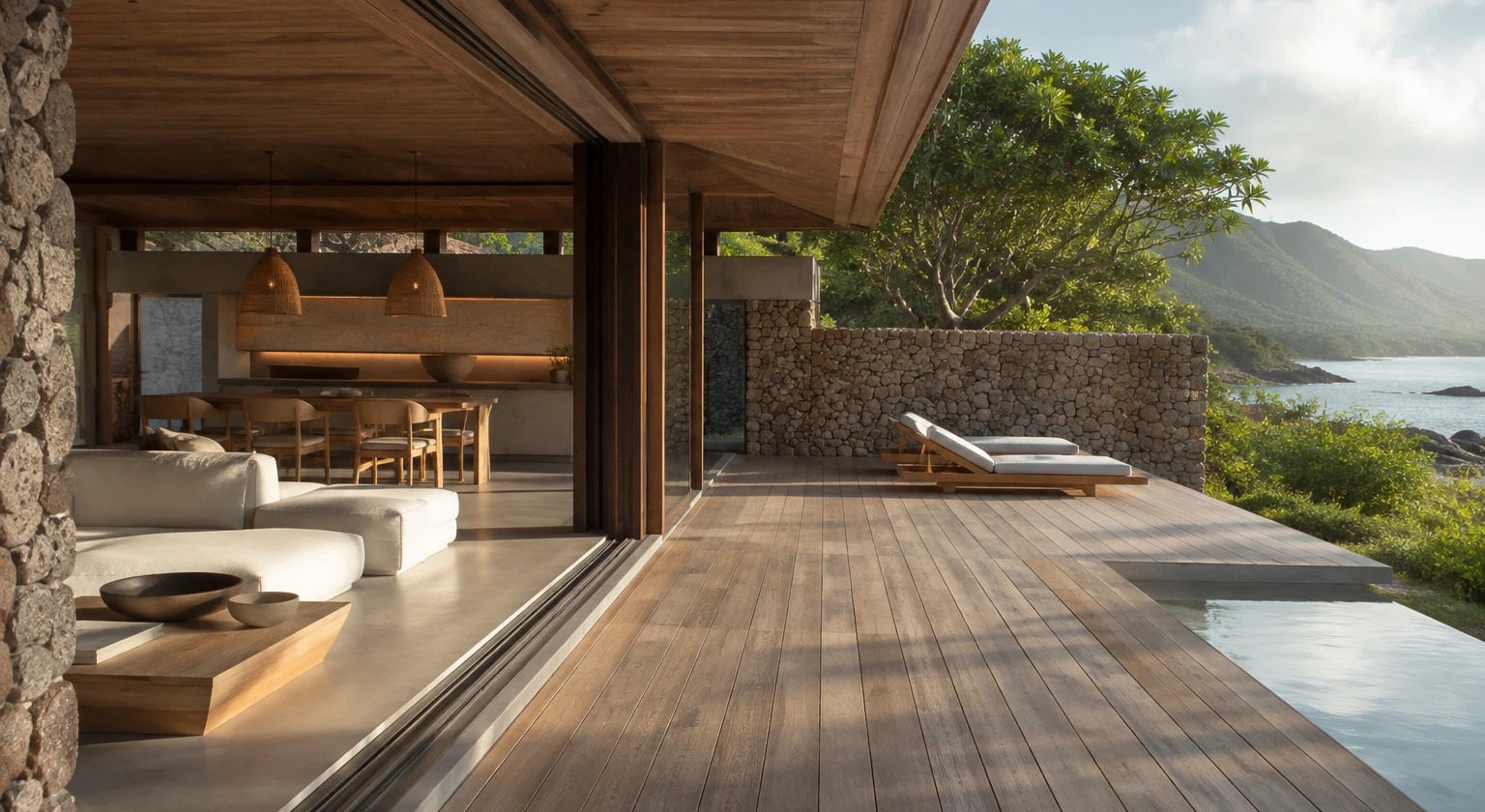Photorealistic illustration for prebooking questions: accommodation and physical layout