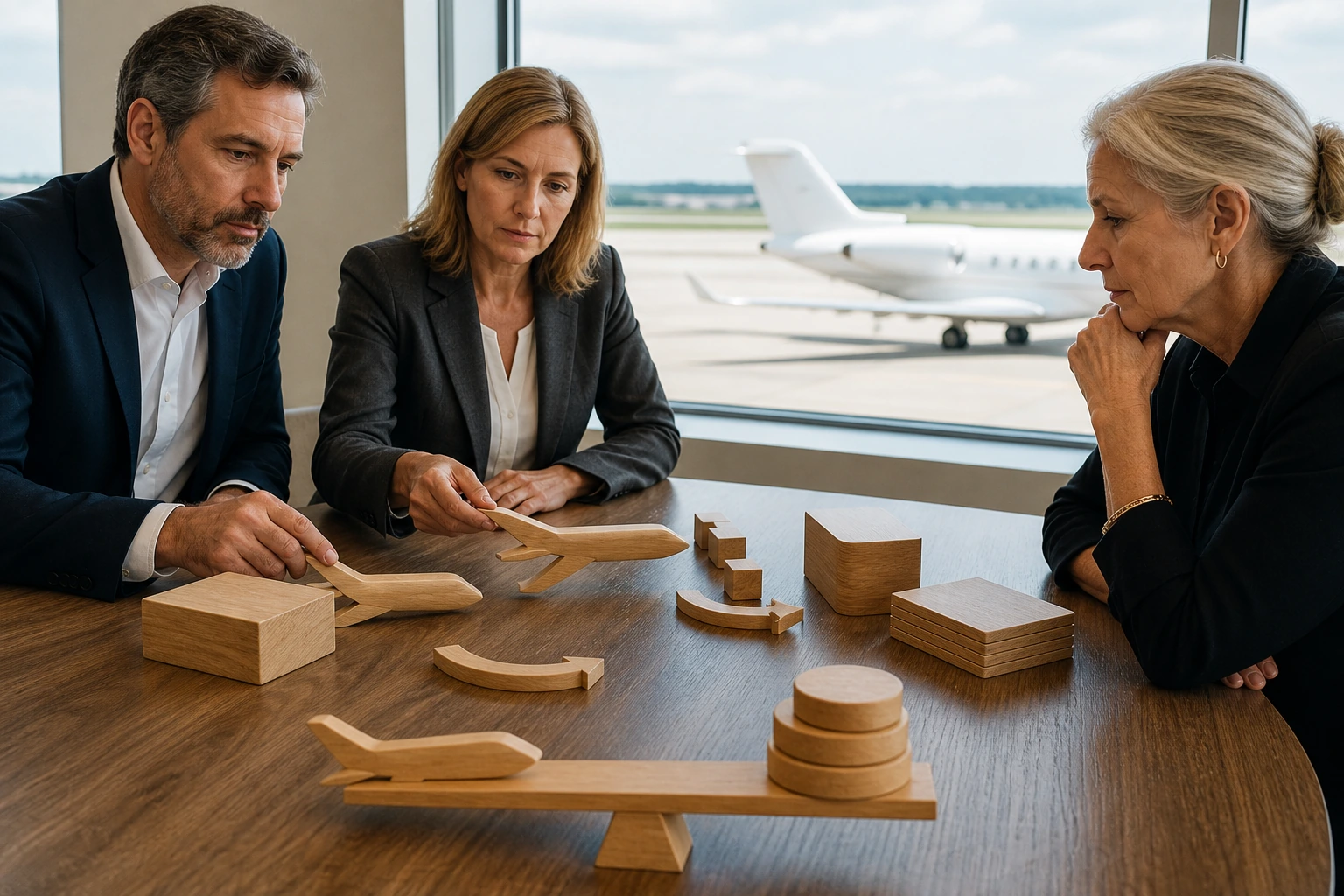 Fotorealistische Illustration zu private jet travel cost value: reality-check detail