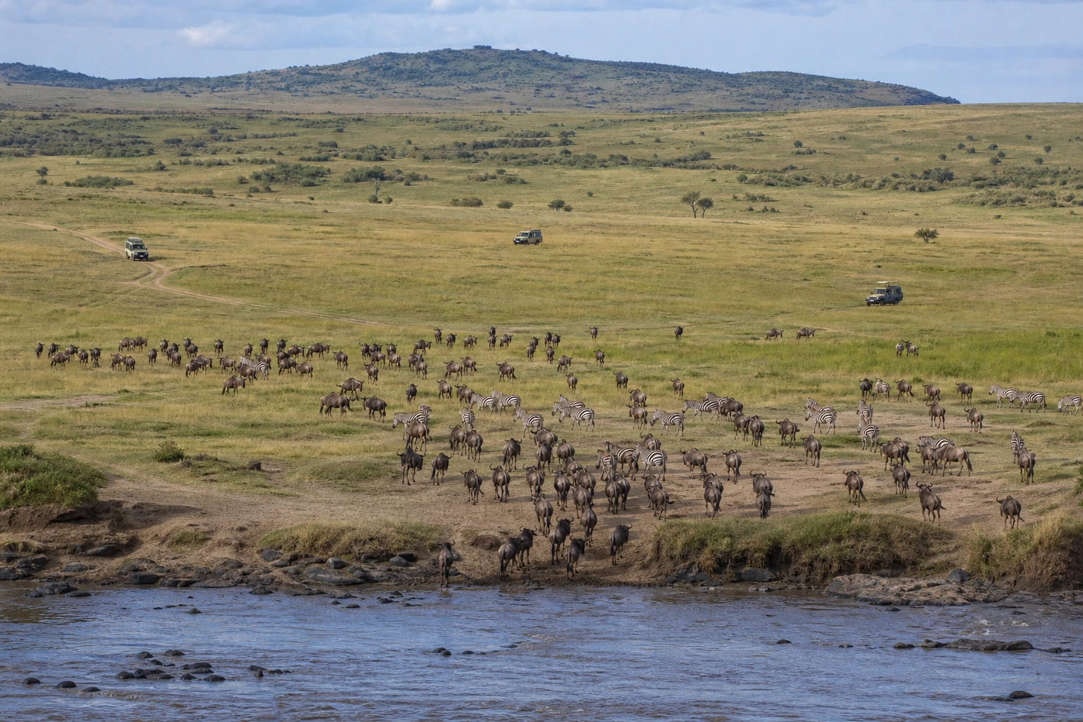 Photorealistic illustration for private safari tanzania: accommodation and physical layout