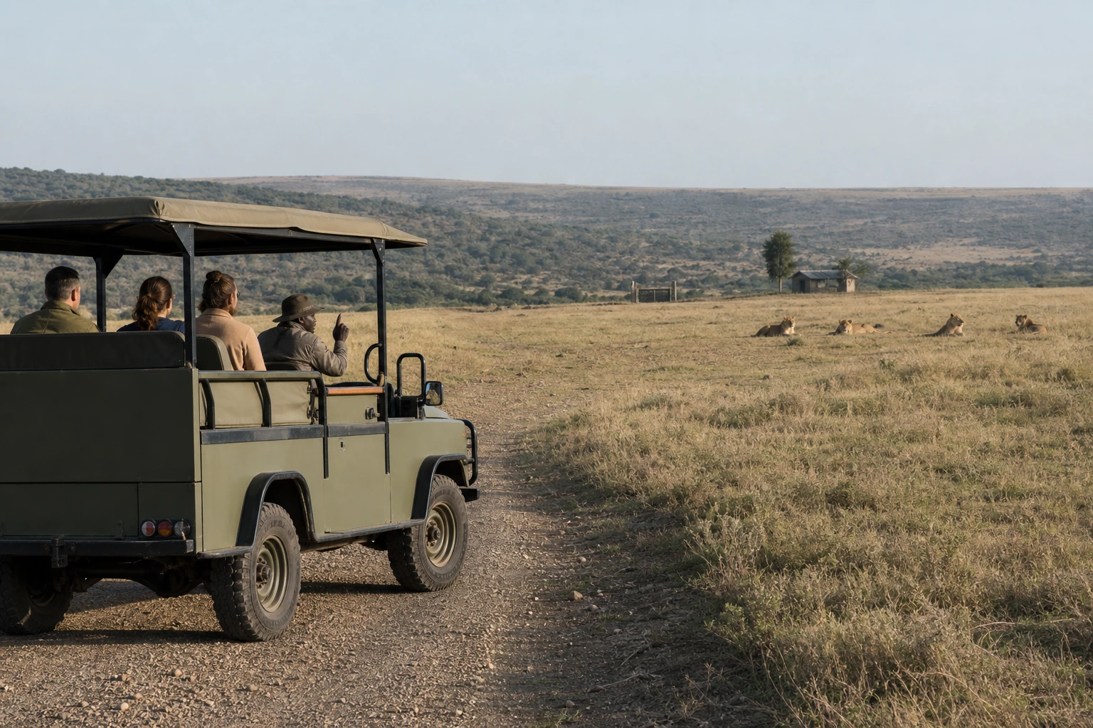 Photorealistic illustration for private safari tanzania: signature experience