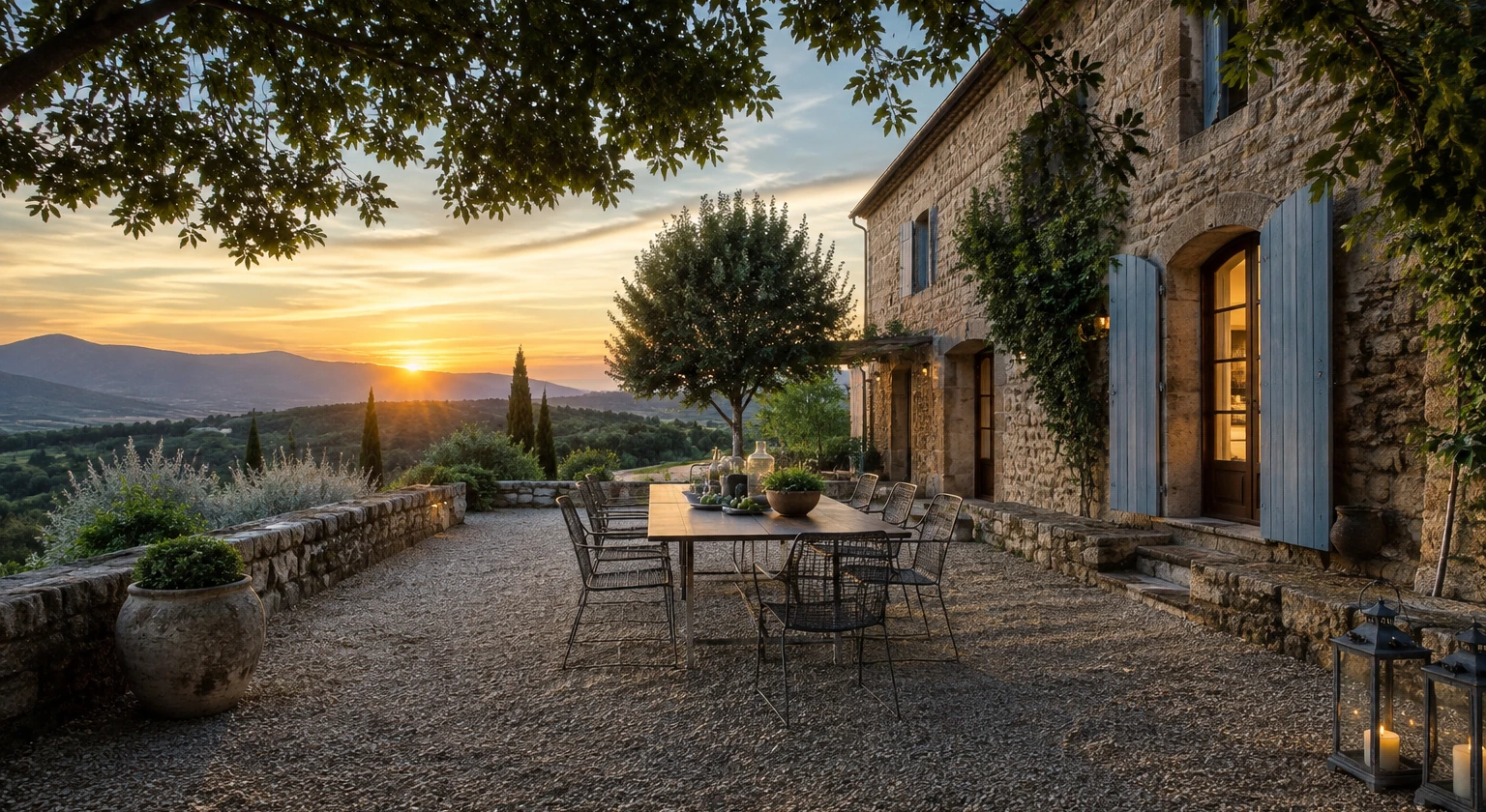 Photorealistic illustration for provence midsummer: reality-check detail