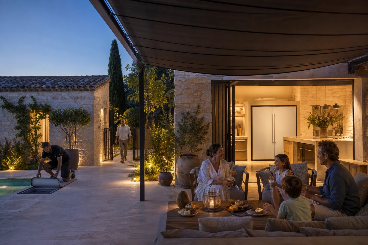 Photorealistic illustration for provence midsummer: reality-check detail