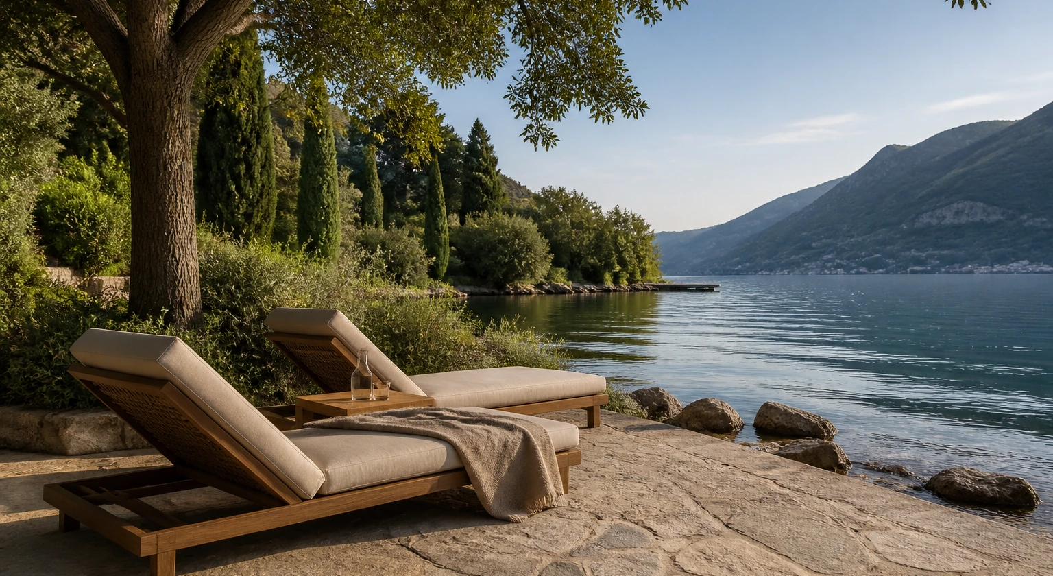 Photorealistic illustration for quiet luxury travel: signature experience