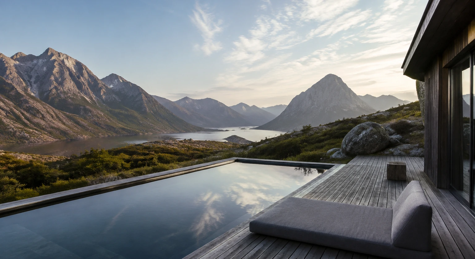 Photorealistic illustration for restorative travel: signature experience