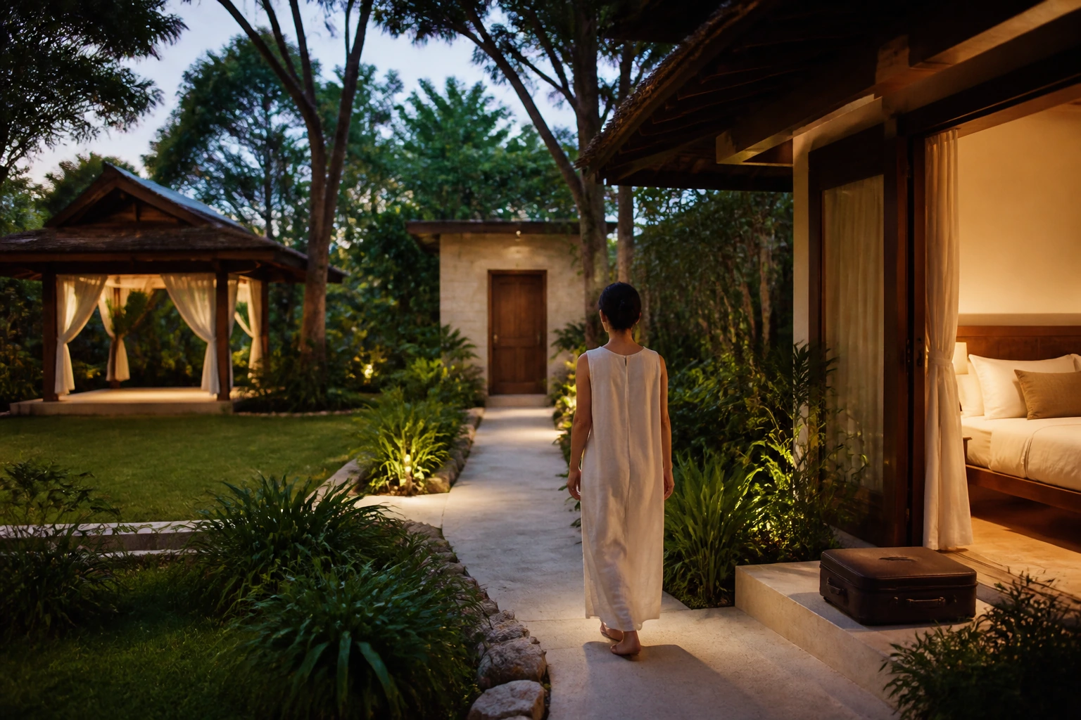Photorealistic illustration for restorative travel: signature experience