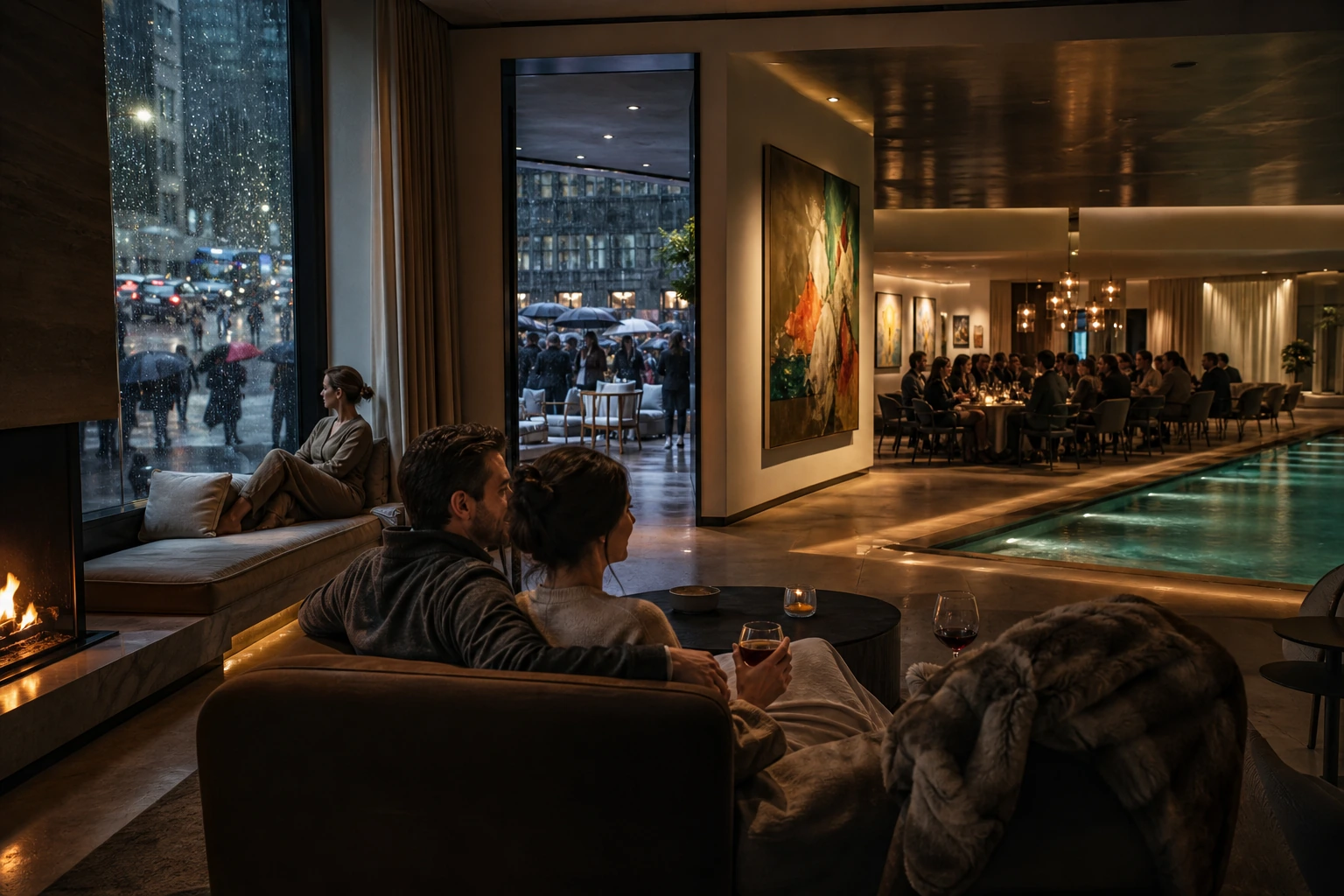 Photorealistic illustration for romantic europe weekends: reality-check detail
