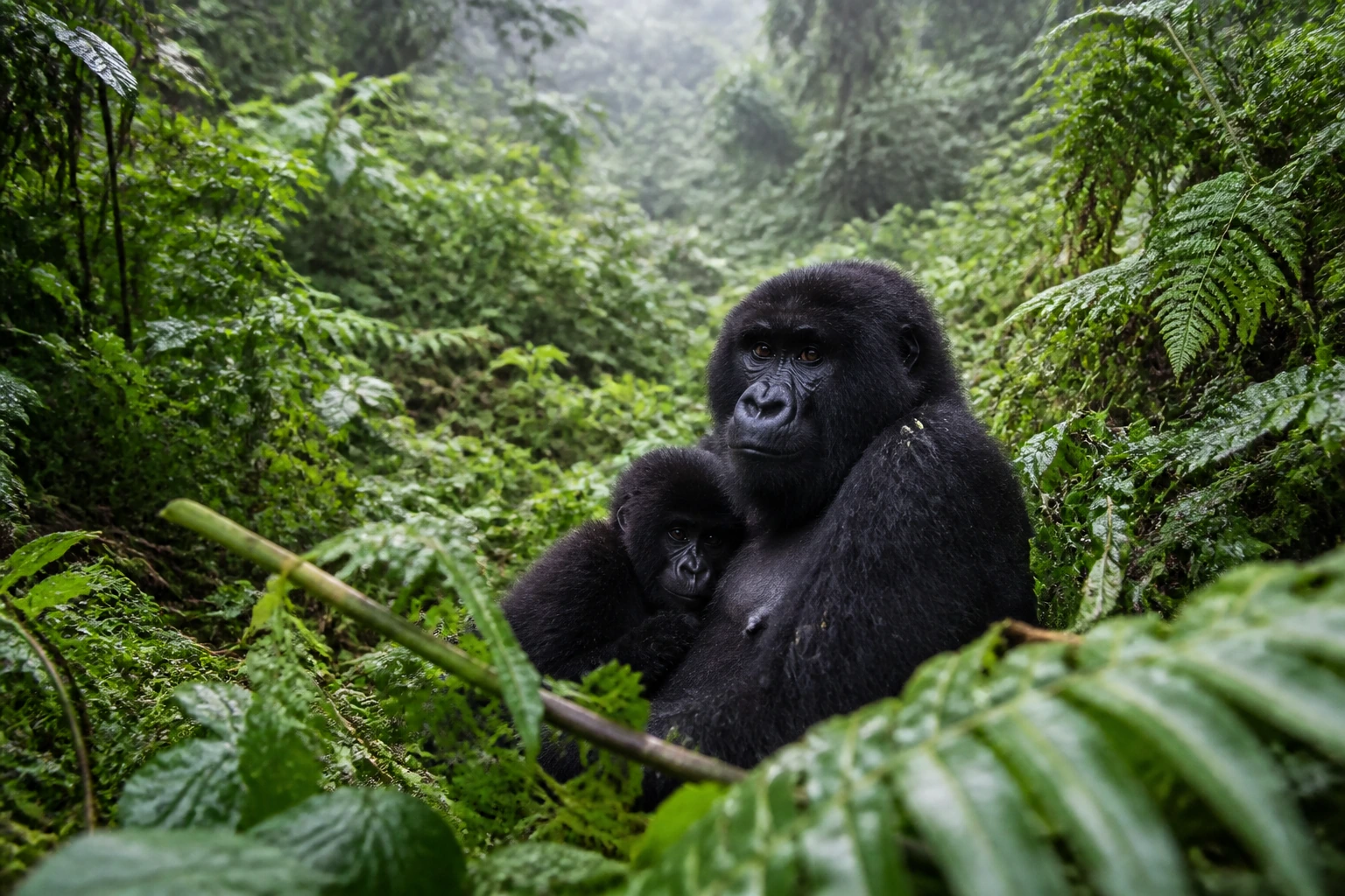 Trekking des gorilles avec confort de luxe au Rwanda
