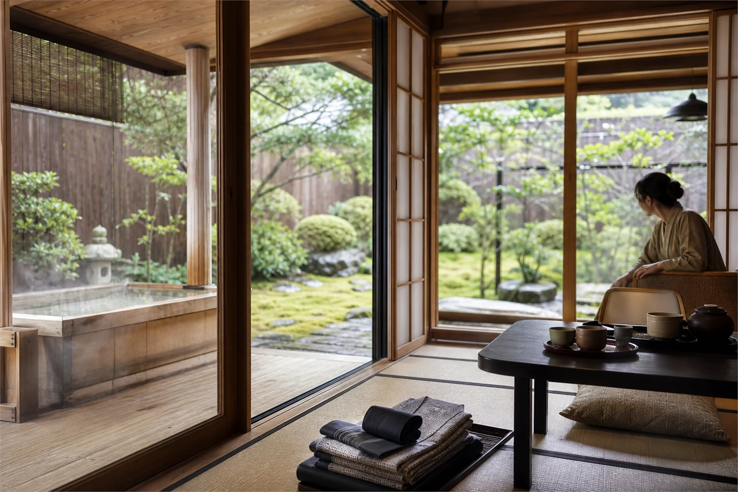 Ryokan-Etikette für Reisende: Onsen, Dinner und Ruhe.