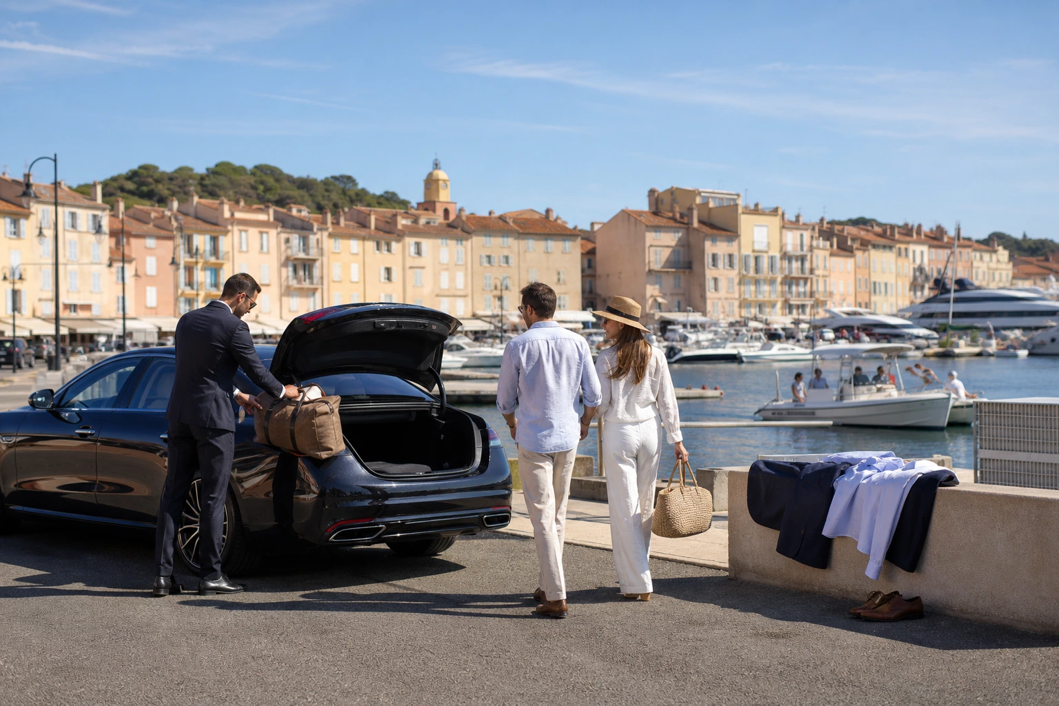Saint-Tropez sans stress : club de plage, parking, bateau ou chauffeur