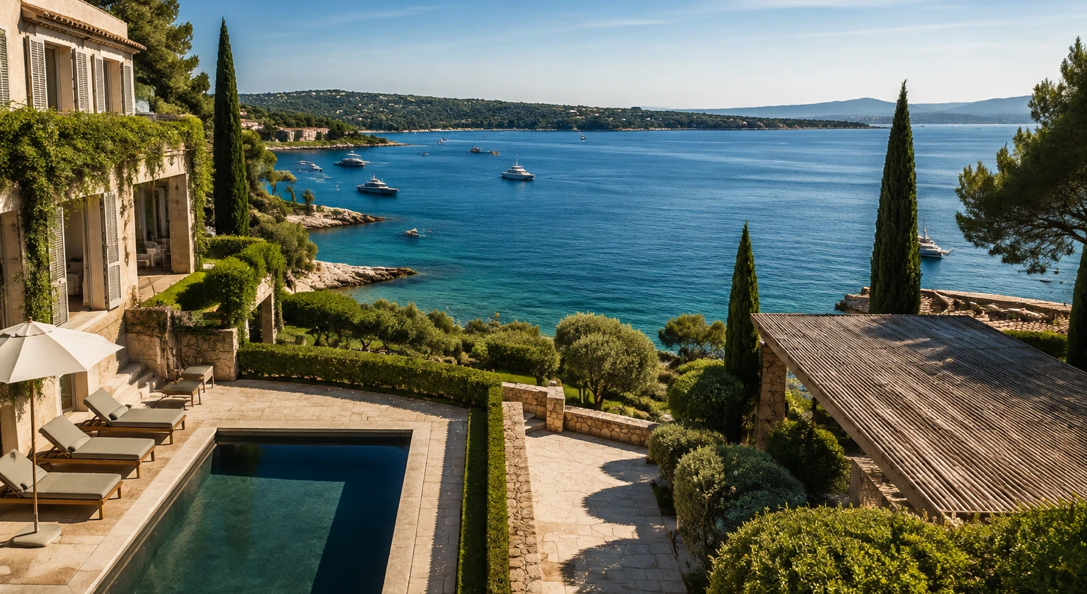 Photorealistic illustration for saint tropez day logistics: accommodation and physical layout