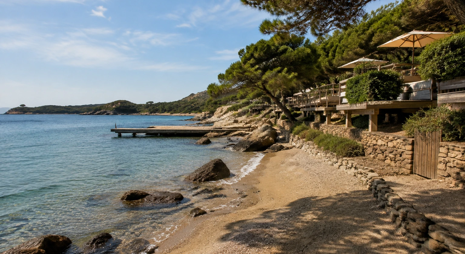 Photorealistic illustration for saint tropez day logistics: signature experience
