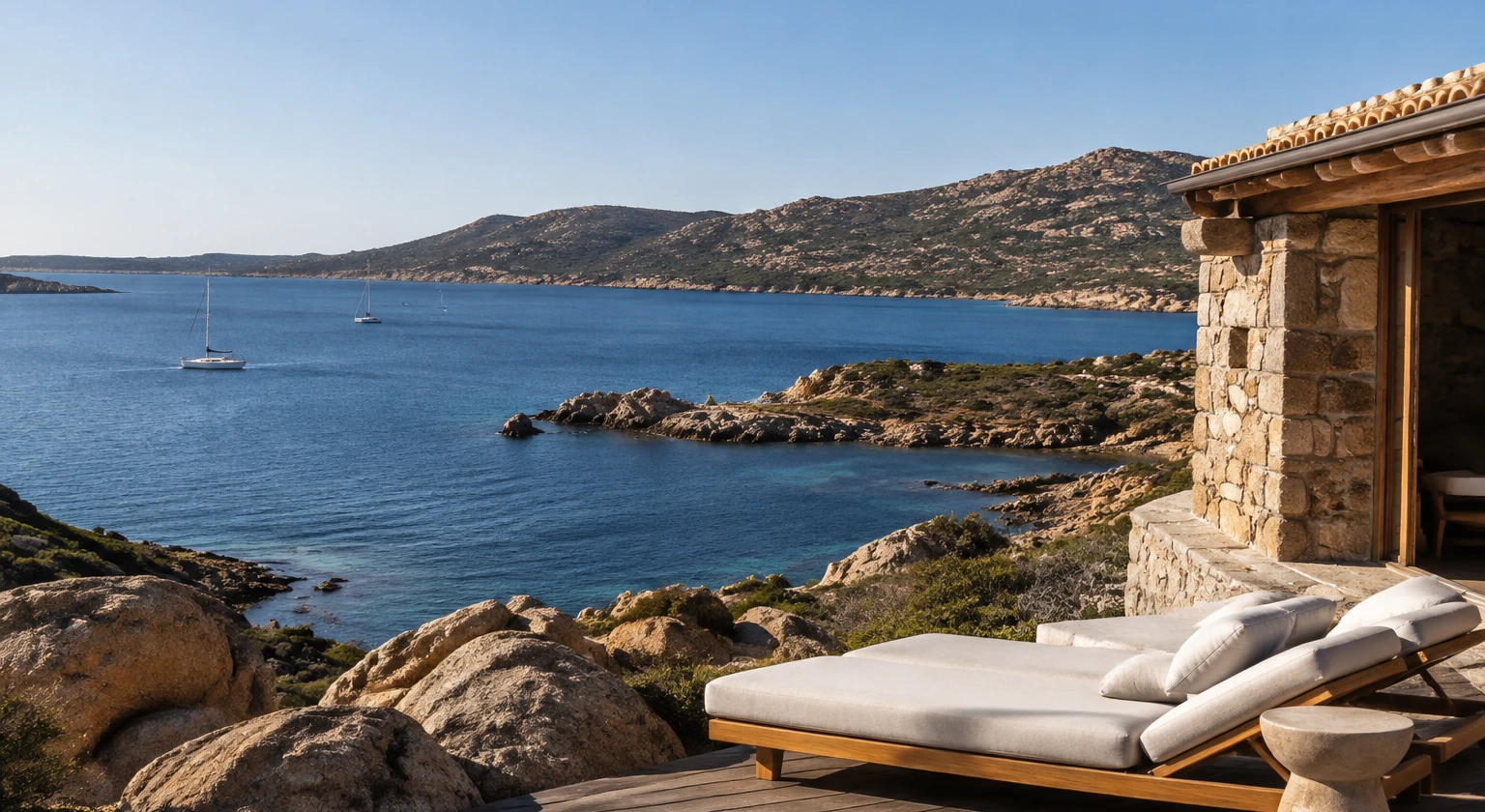 Photorealistic illustration for sardinia wind coast fit: accommodation and physical layout