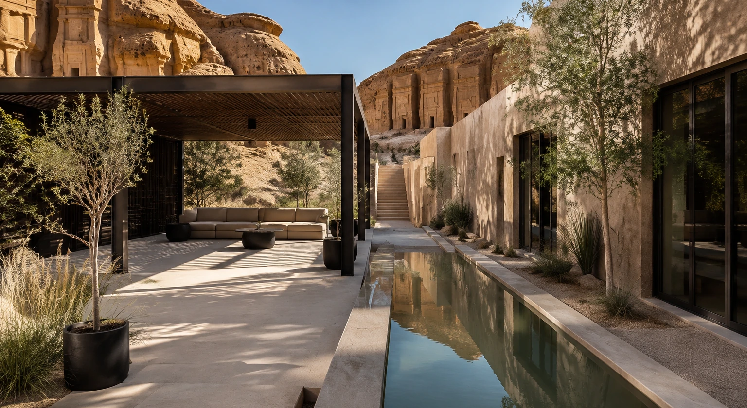 Photorealistic illustration for saudi arabia practical planning: signature experience