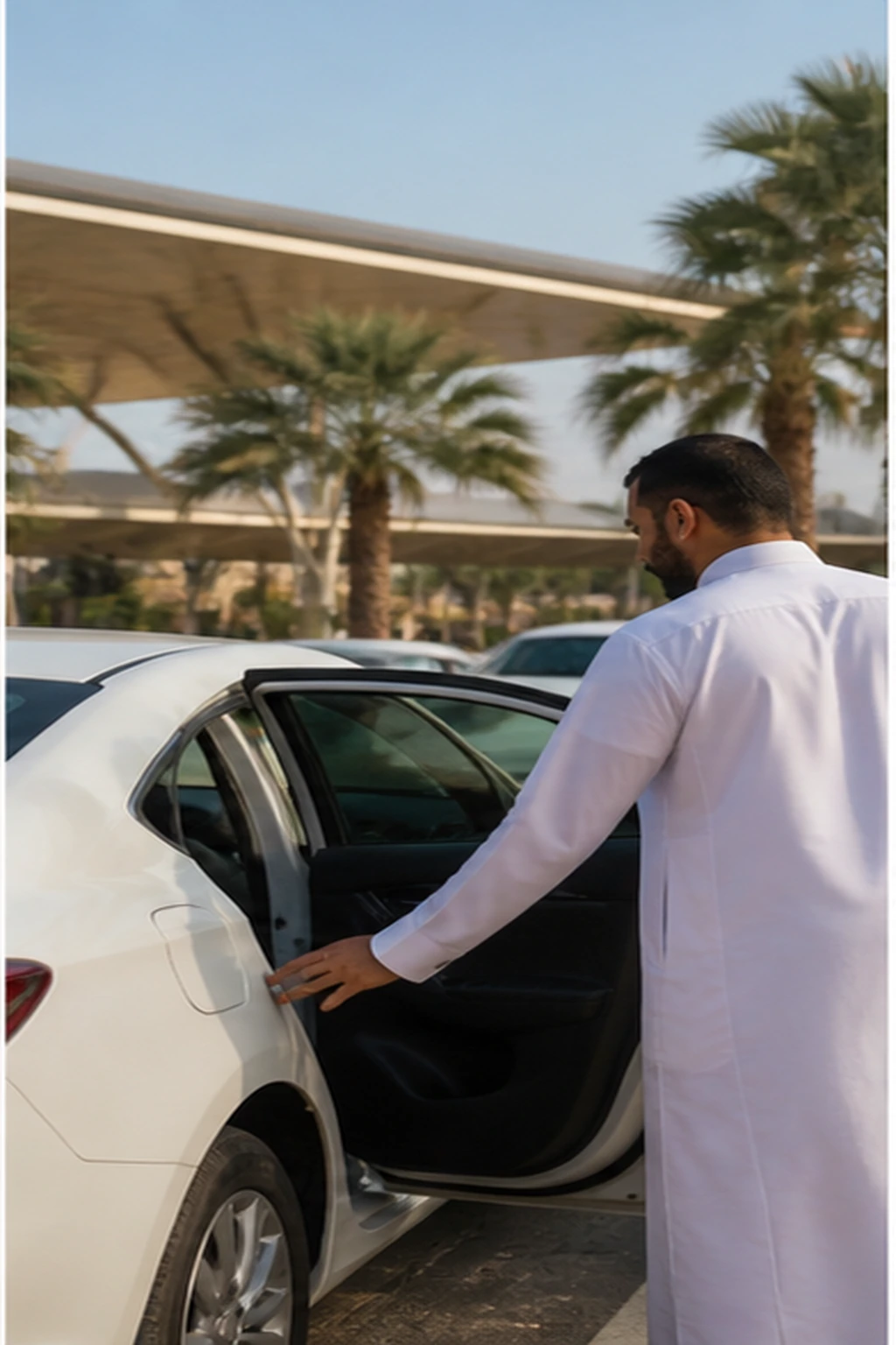 Photorealistic illustration for saudi arabia practical planning: logistics and service