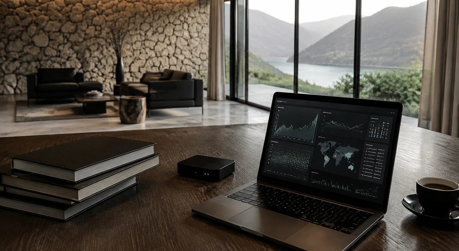 Photorealistic illustration for secret hotels private sales risk: reality-check detail