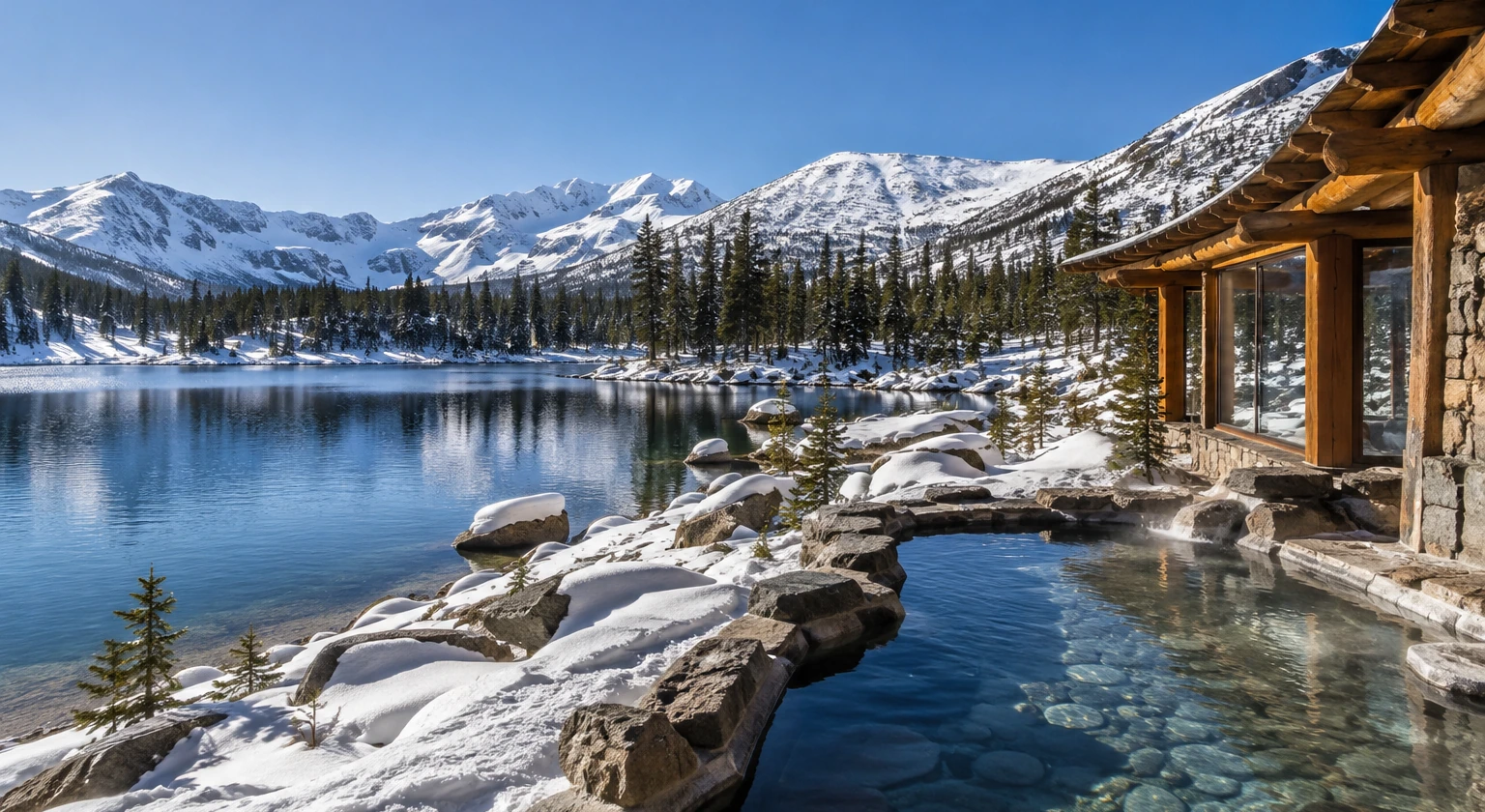 Photorealistic illustration for ski holidays with non skiers: signature experience