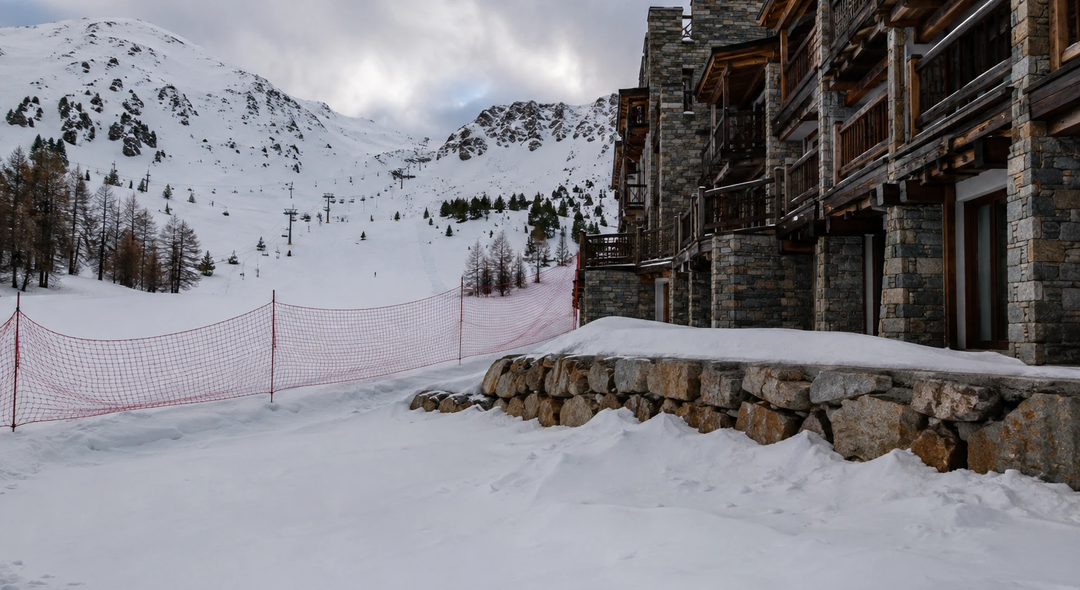 Photorealistic illustration for ski in ski out evaluation: reality-check detail