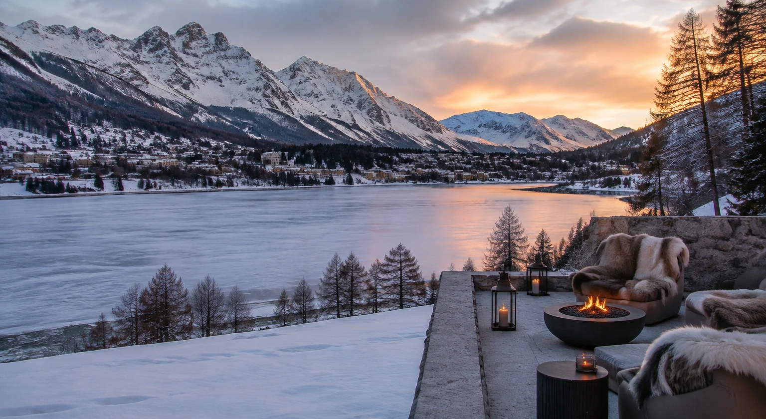 Photorealistic illustration for st moritz event season: signature experience