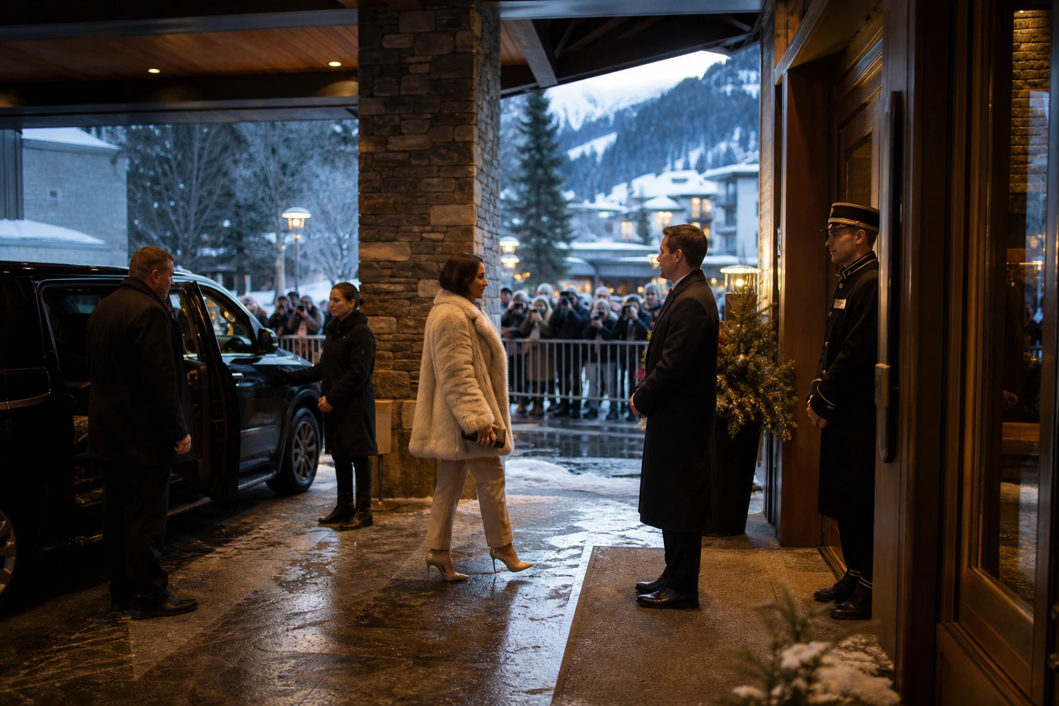 Fotorealistische Illustration zu st moritz event season: reality-check detail