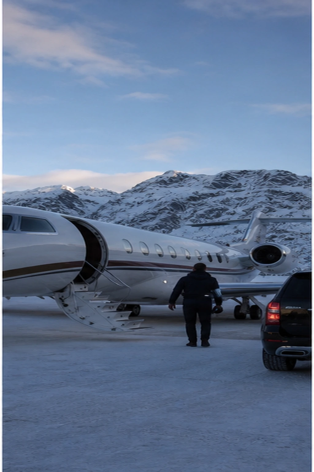 Fotorealistische Illustration zu st moritz luxury guide: logistics and service