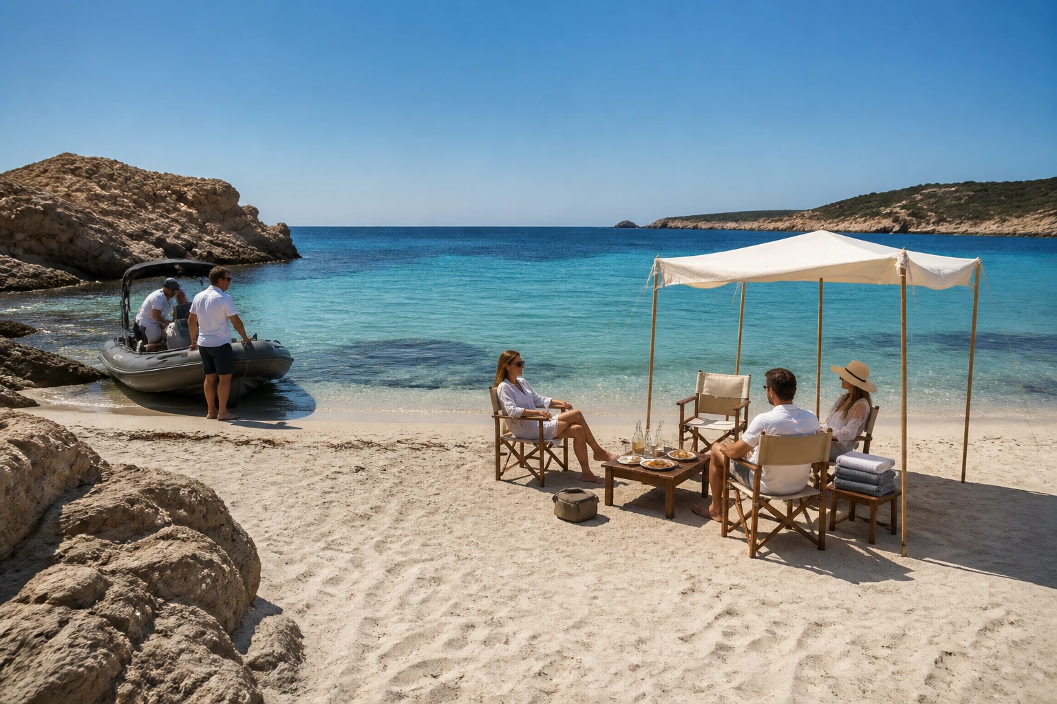 Illustration photoréaliste pour tender toys beach setup : reality-check detail